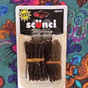 Vintage Scunci Brown Bobby Pins